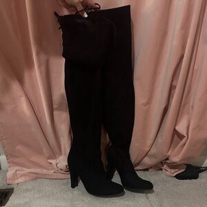 Steve Madden Black Over-the-Knee Boots
